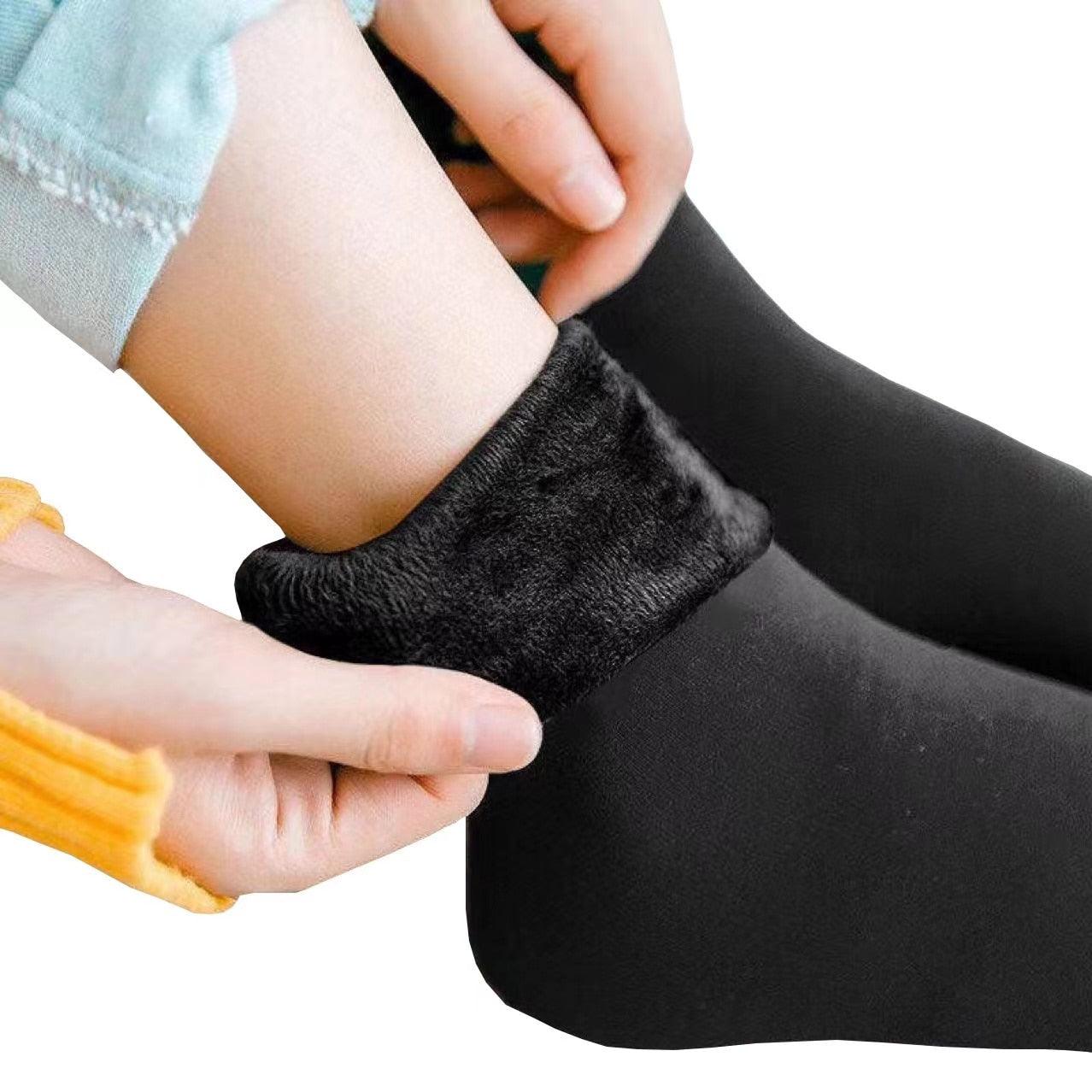 Men Women Socks Winter Warm Snow Socks Thickened Socks Add Velvet Solid Lolita Dew Ankle Bare Leg Happy Fun Harajuku Kawai Sox RR Ofertas
