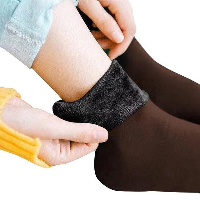 Men Women Socks Winter Warm Snow Socks Thickened Socks Add Velvet Solid Lolita Dew Ankle Bare Leg Happy Fun Harajuku Kawai Sox RR Ofertas