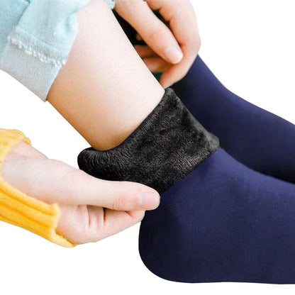 Men Women Socks Winter Warm Snow Socks Thickened Socks Add Velvet Solid Lolita Dew Ankle Bare Leg Happy Fun Harajuku Kawai Sox RR Ofertas