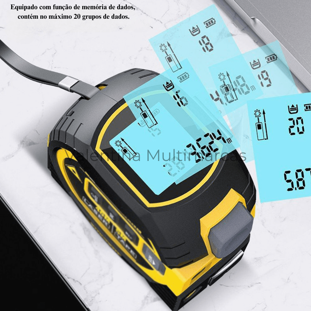 Fita a Laser e Nivelador Digital 3 em 1 - RR Ofertas